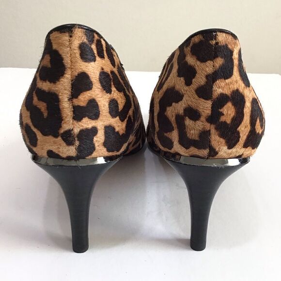 Franco Sarto Brown Calf Hair Duran2 Pointed Toe Heels Size 9 1/2 - Picture 5 of 13